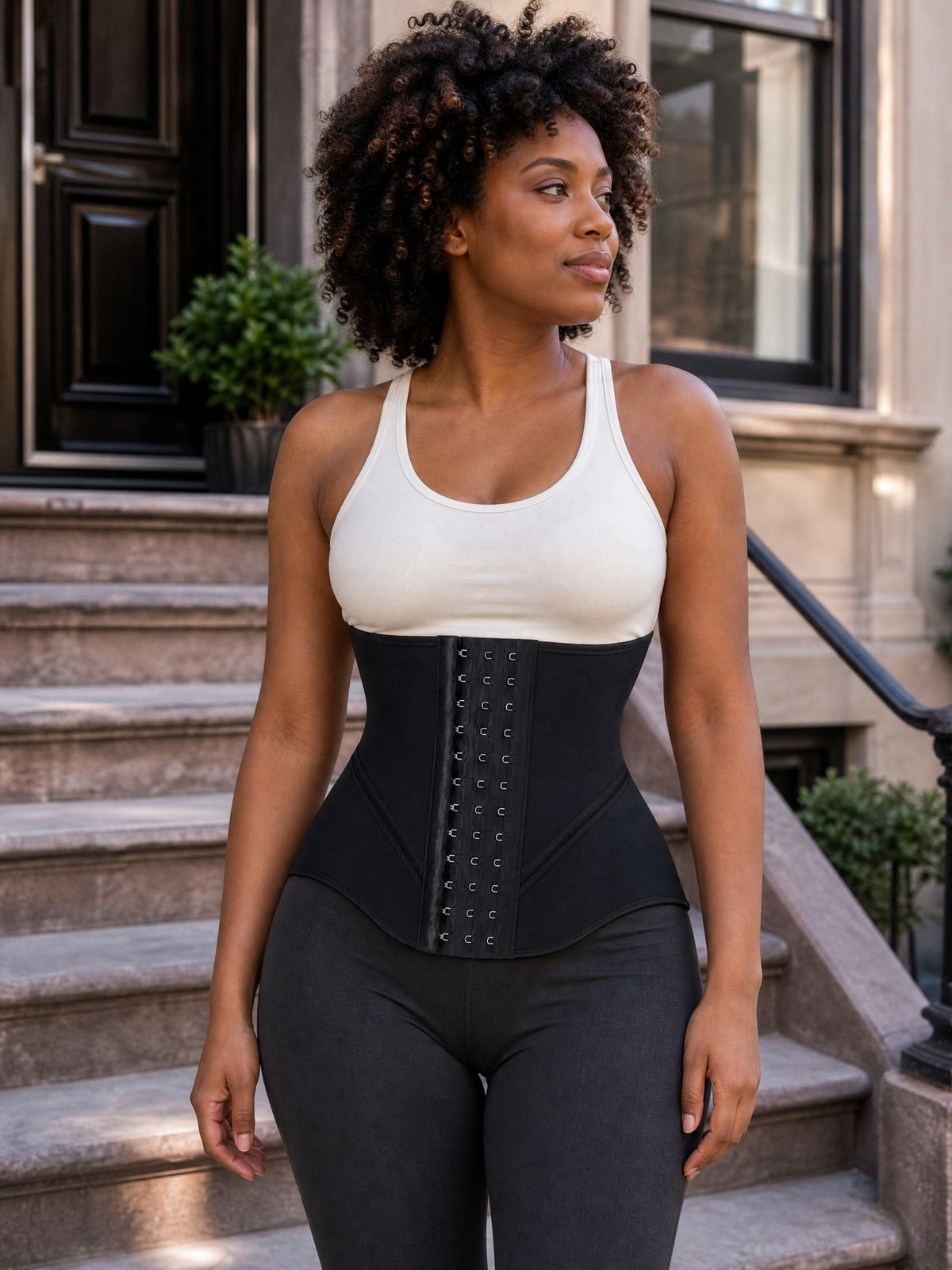 Elite Journey waist cincher, townhouse lifestyle