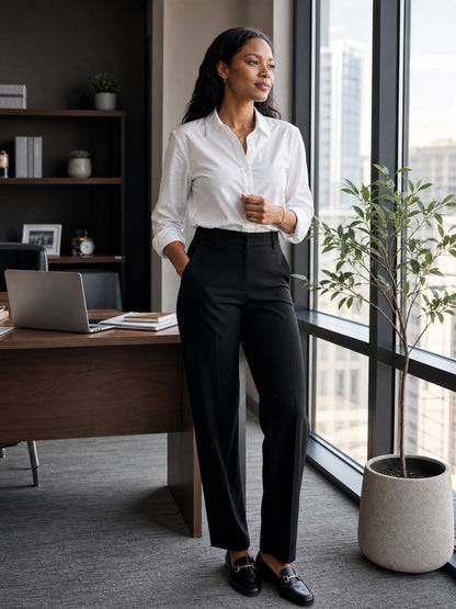 Elite Journey worn discreetly beneath a crisp white blouse